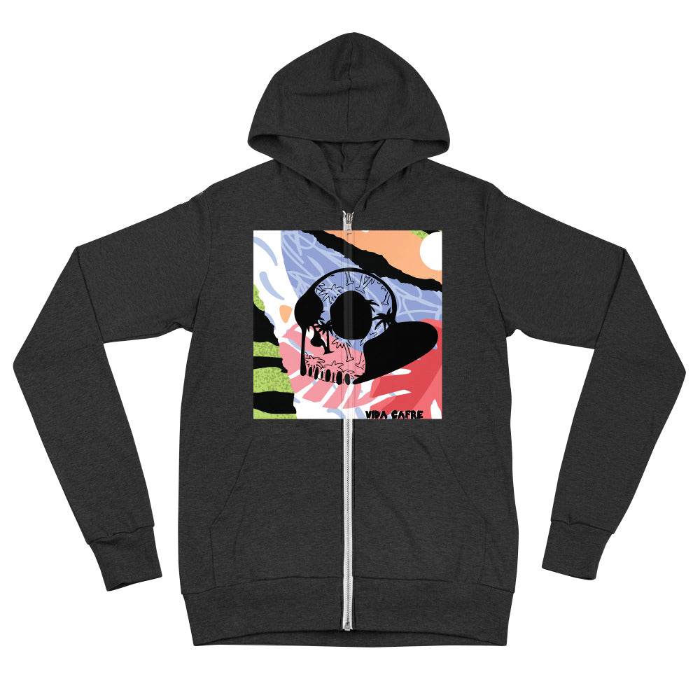 Tropical Unisex Zip Hoodie